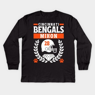 Cincinnati Bengals Joe Mixon 28 Edition 2 Kids Long Sleeve T-Shirt